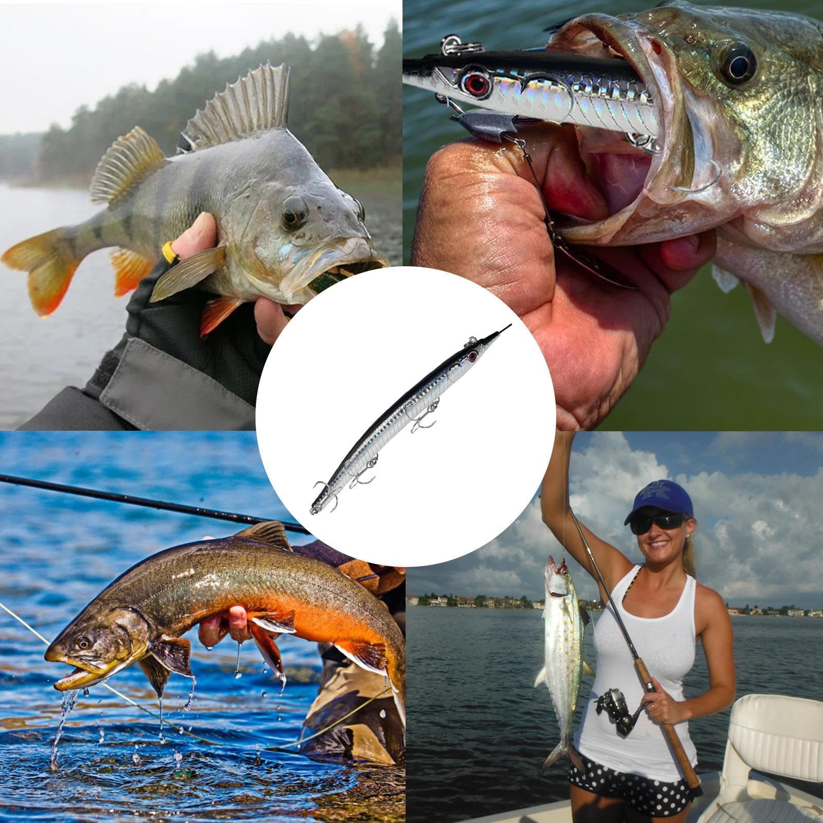 Amazon | サーフ釣具 - サーフ釣具 | 鋭いフック付き海水釣りルアー餌